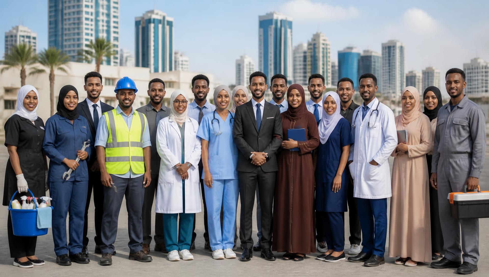 Shaqaale Soomaaliyeed oo shaqada ku jira